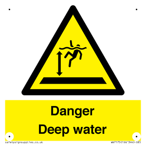 Danger Deep water